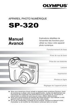 Olympus SP320 Manuel utilisateur