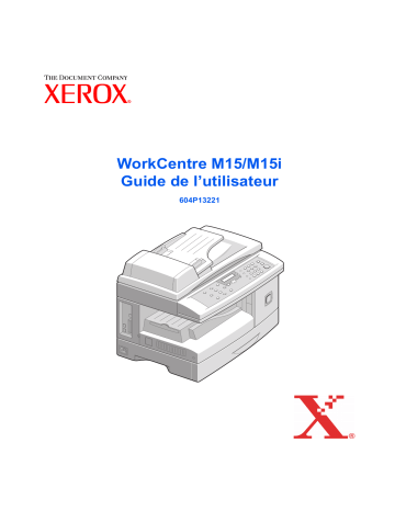 Manuel du propriétaire | Xerox WorkCentre M15I Manuel utilisateur | Fixfr