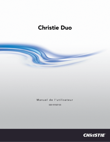 Christie Duo Delivering the world’s most brilliant, big-screen, 2D and 3D, premium theater experience. Manuel utilisateur | Fixfr