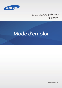 Samsung SM-T520 - GALAXY TabPRO 10.1 Manuel utilisateur