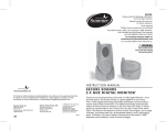 Summer Infant 2174 Baby Monitor User Manual