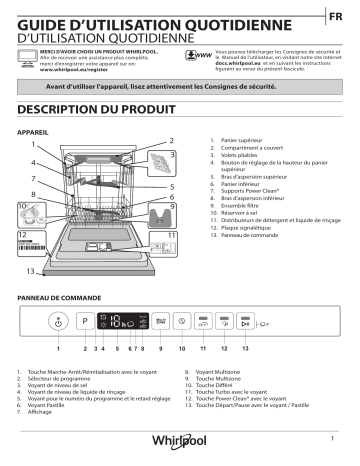 Mode d'emploi | Whirlpool WIO 3O540 PELG Manuel utilisateur | Fixfr