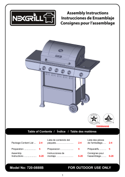 Nexgrill 720-0888B Bi-Mart Manuel utilisateur