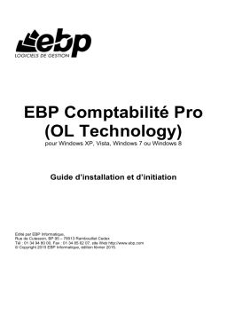 EBP Compta Pro Open Line 2016 Manuel utilisateur