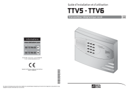 DELTA DORE TTV6 Manuel utilisateur