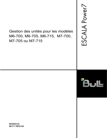 Bull M6-700, M6-705, M6-715, M7-700, M7-705 or M7-715 Manuel utilisateur | Fixfr