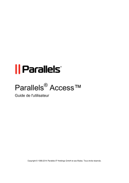 Parallels Access Mode d'emploi