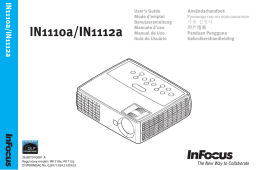 Infocus IN1110a Projecteur Manuel utilisateur