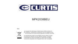 Curtis MPK 2038BEU Manuel utilisateur