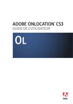 Adobe OnLocation CS3 Manuel utilisateur