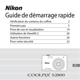 Nikon S2800 Manuel utilisateur