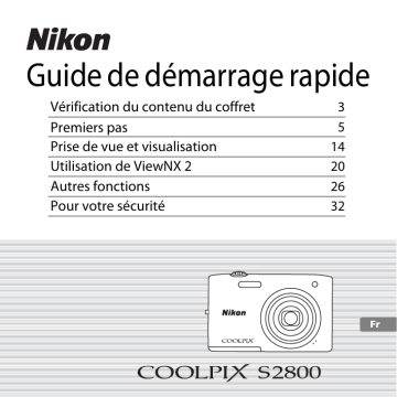 Manuel du propriétaire | Nikon S2800 Manuel utilisateur | Fixfr