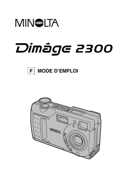 Konica Minolta DIMAGE 2300 HARDWARE Manuel utilisateur