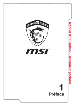 MSI GS60 6QE Manuel utilisateur