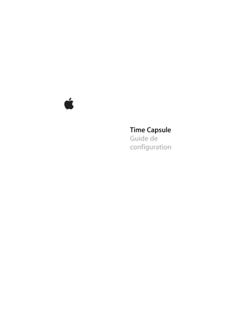 Manuel du propriétaire | Apple Time Capsule Manuel utilisateur | Fixfr