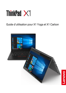 Lenovo ThinkPad X1 Yoga Gen 4 Manuel utilisateur