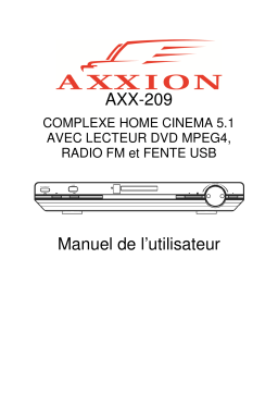 Axxion AXX-209 Manuel utilisateur