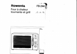 Rowenta FB 244 Manuel utilisateur