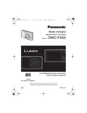 Panasonic DMC FX55 Mode d'emploi | Fixfr