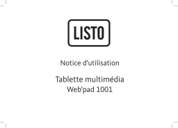 Listo Web'Pad 1001 Mode d'emploi