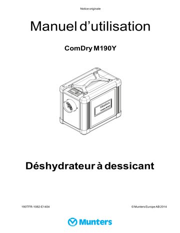 Munters ComDry-M190Y Manuel du propriétaire | Fixfr