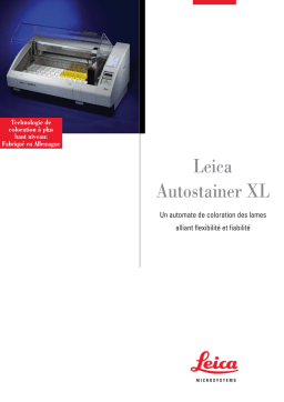 Leica AUTOSTAINER XL Manuel utilisateur
