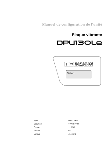 DPU 130Le | Wacker Neuson DPU130Le CH/US Reversible Vibratory Plate Manuel utilisateur | Fixfr