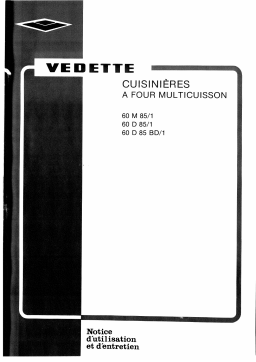 Vedette 60M85 Manuel utilisateur