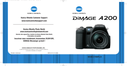 Minolta DIMAGE A200 Manuel utilisateur