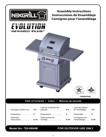 Manuel du propriétaire | Nexgrill 720-0864M grill Manuel utilisateur | Fixfr