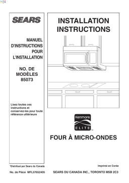 LG 85073 Guide d'installation