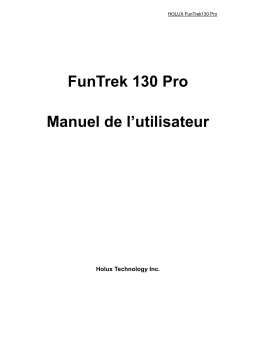 Holux FUNTREK130 PRO Manuel utilisateur