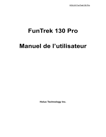 Manuel du propriétaire | Holux FUNTREK130 PRO Manuel utilisateur | Fixfr