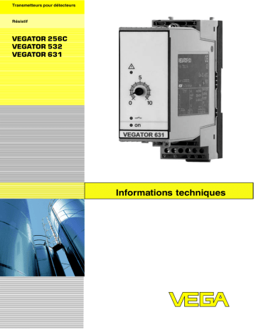 Vega VEGATOR 256C Controller for conductive probes Information produit | Fixfr