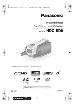 Panasonic HDC SD9 Mode d'emploi