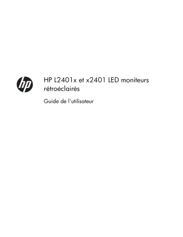 Manuel du propriétaire | HP X2401 (B6R49AA) Manuel utilisateur | Fixfr