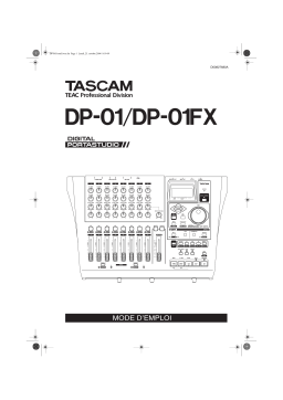 Tascam DP-01 Manuel utilisateur