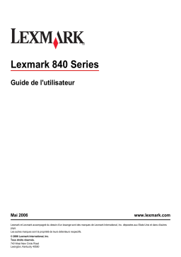 Lexmark Z845 Manuel utilisateur