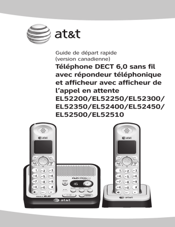 AT&T EL52500 Guide de démarrage rapide | Fixfr