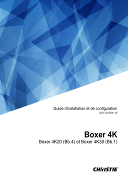 Christie Boxer 4K30 30,000 lumen, native 4K (4096 x 2160) 3DLP projector Manuel utilisateur