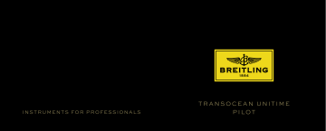 Breitling Transocean Unitime Pilot Mode d'emploi | Fixfr