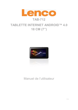 Lenco Tab 712 Manuel utilisateur