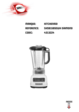 KitchenAid 5KSB8270EMS Manuel utilisateur