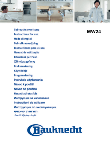 MW 24/WH | MW 24/AW | MW 24 WH | Mode d'emploi | Whirlpool MW 24 / AW Manuel utilisateur | Fixfr
