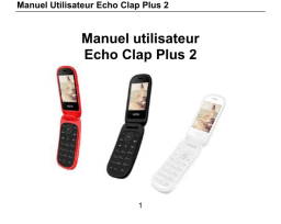 Echo Mobiles Clap Plus 2 Manuel utilisateur