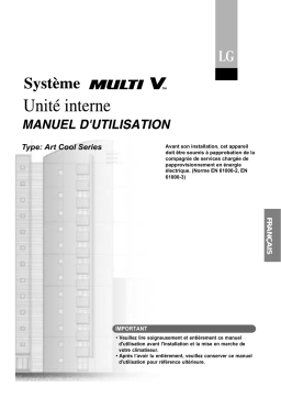 LG ARNU12GSPM1 Manuel du propriétaire