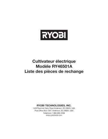 Manuel du propriétaire | Ryobi RY46501A Manuel utilisateur | Fixfr