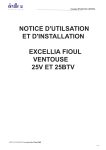 DEVILLE EXCELLIA FIOUL 25V Manuel utilisateur