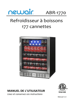 NewAir ABR-1770 24” Built-in 177 Can Beverage Fridge in Stainless Steel  Manuel utilisateur