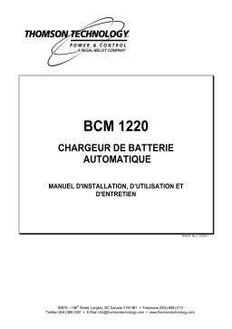 Thomson BCM 1220 Manuel utilisateur